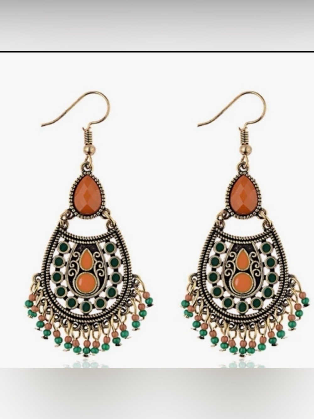 Water Drop Retro Earrings NWT